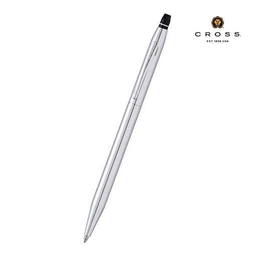 Cross Click™ Chrome Ballpoint Pen & A5 Hardcover Notebook Gift Set