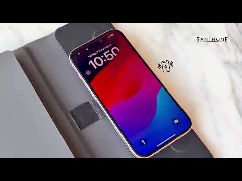 BERGMUND - Santhome 10000mAh Mag Wireless Powerbank Portfolio - Black