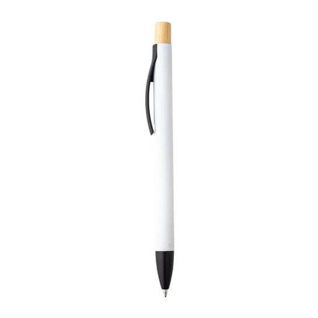 BOLT - Aluminium Push Action Ballpen - White