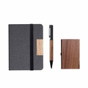 TULUM - SANTHOME Gift set with Notebook, Pen and Card Holder
