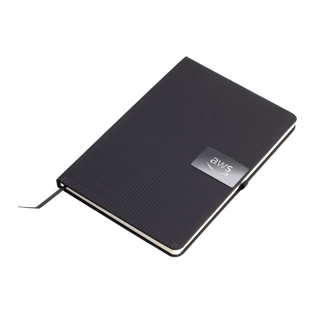 RIPPLE - Giftology A5 Hard Cover Notebook - Black 
