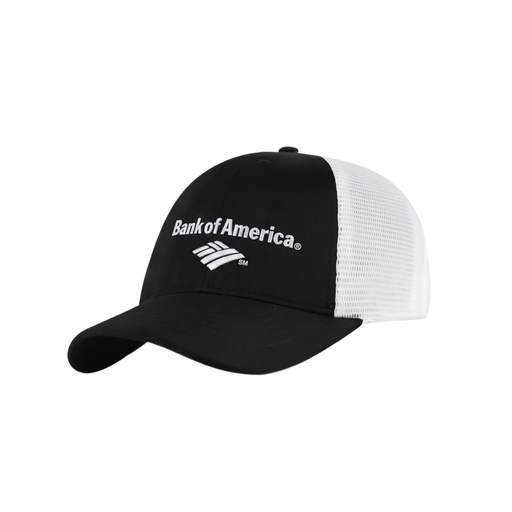 SWIFT - Santhome 6 Panel Trucker Cap - Black / White