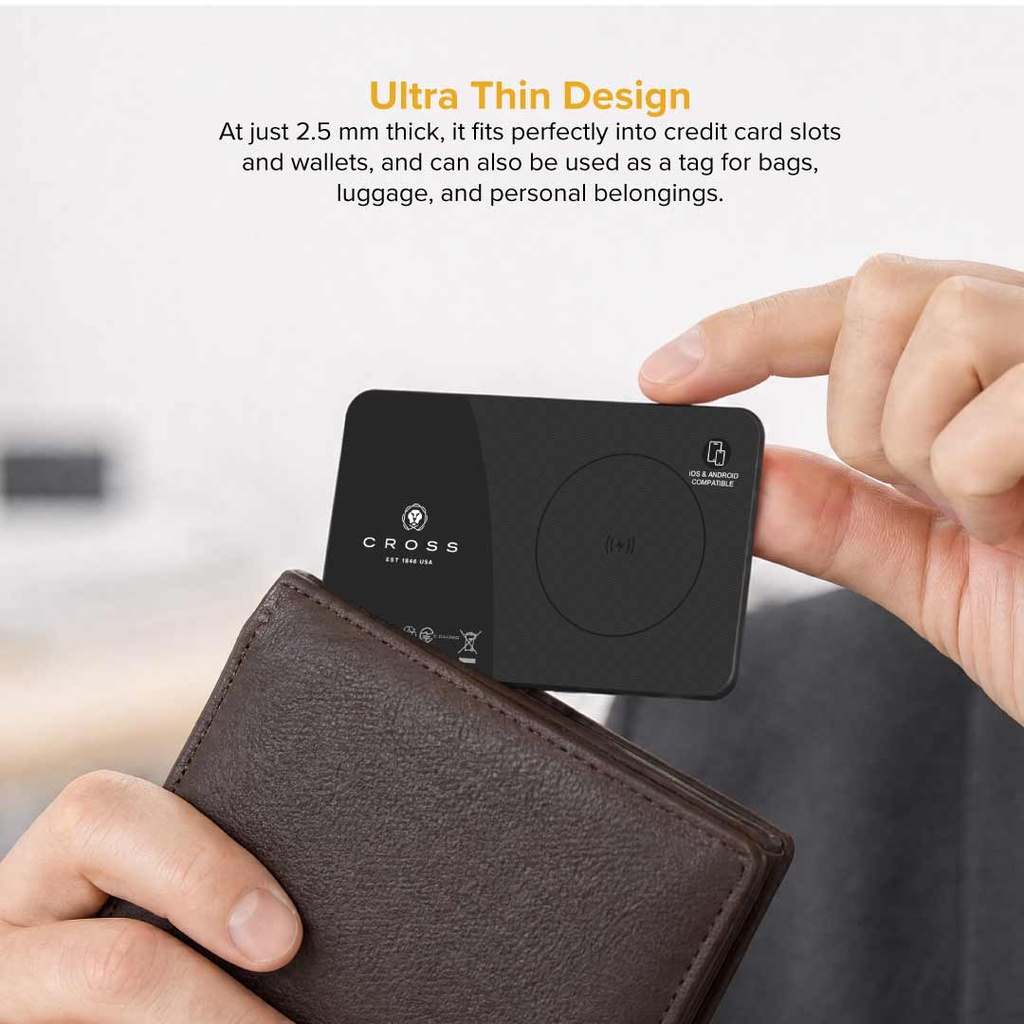 CROSS Dual Card Tag - Black 