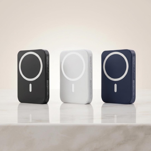 Maglite 5K - 5000 mAh Magnetic Wireless Power Bank - Navy Blue 