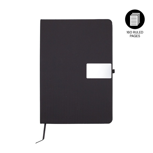 [NBGL 5397] RIPPLE - Giftology A5 Hard Cover Notebook - Black 